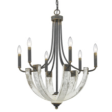 Golden Canada 0840-6 ABI - Wry Lighting Elwood 6-light Chandelier in Antique Black Iron